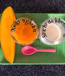 giải khát sữa bí đỏ