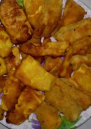 Hình của món Khoai lang chiên bột.