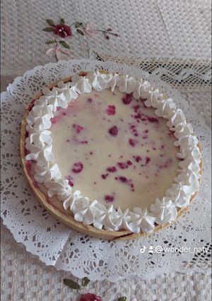 Una foto de Kuchen sureño yogurt frambuesa