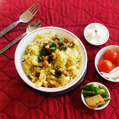 A picture of Mor Kali (Buttermilk Uppuma).