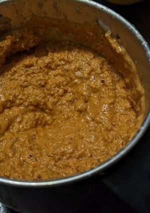 A picture of Udupi Koddel (sambhar) masala.