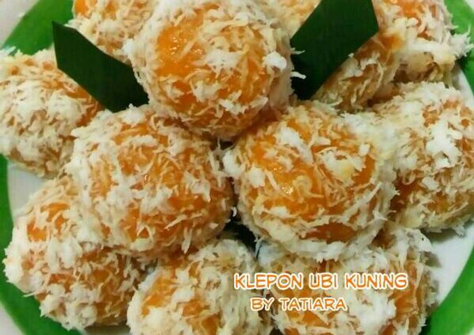 Resep buat Klepon UBI KUNING  enak