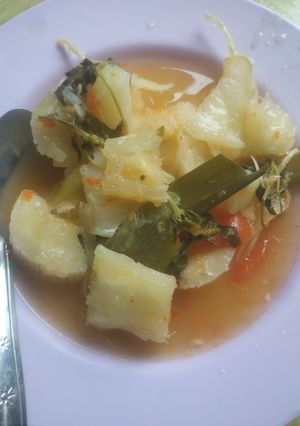 Foto resep Singkong Kuah Asam Pedas