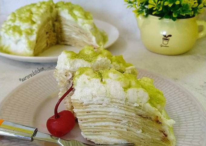 Resep Matcha Mille Crepes 🍒 yang Menggugah Selera