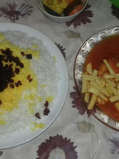 عکسی از دستور زرشک پلو با مرغ