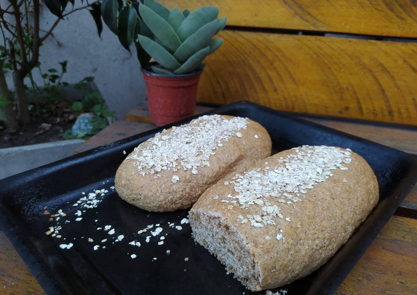 Pan integral con avena