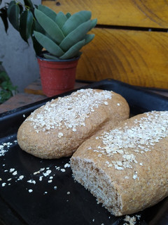 Una foto de Pan integral con avena