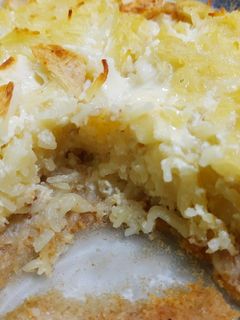 Фото Запеканка из макарон с яблоками.