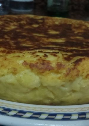 A picture of Thick and Easy Spanish Potato Omelette (Tortilla de Patatas).