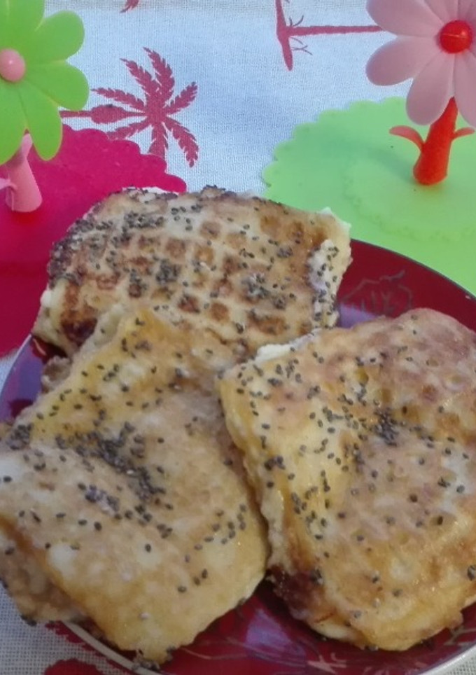 Una foto de Tortitas de obleas! Desayuno fácil!