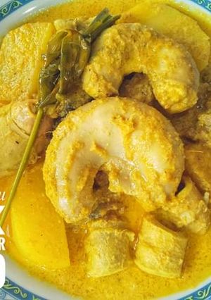 Foto resep Gulai tambusu campur kentang