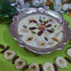 A picture of Banana Sago Payasam.