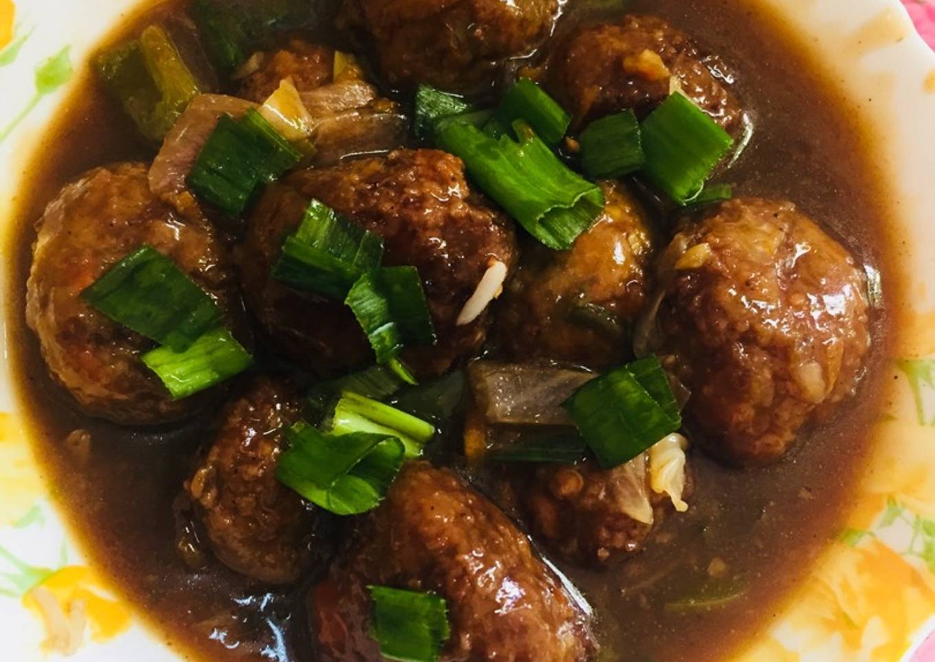 Veg.manchurian gravy