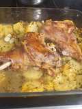 Ternasco de Aragón asado con patatas