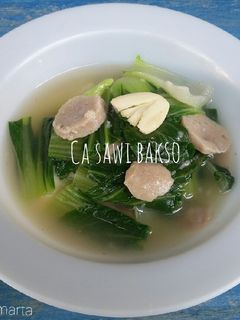 Foto resep Ca Sawi Bakso