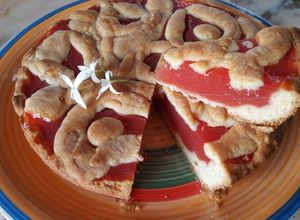 Foto di Crostata con gelo di cocomero