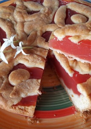 Foto di Crostata con gelo di cocomero