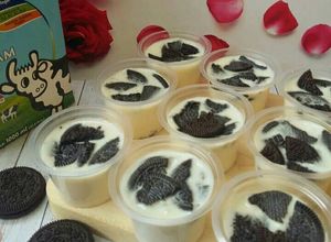 Foto resep Puding susu oreo