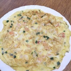 A picture of Tiger Prawns Omelette.