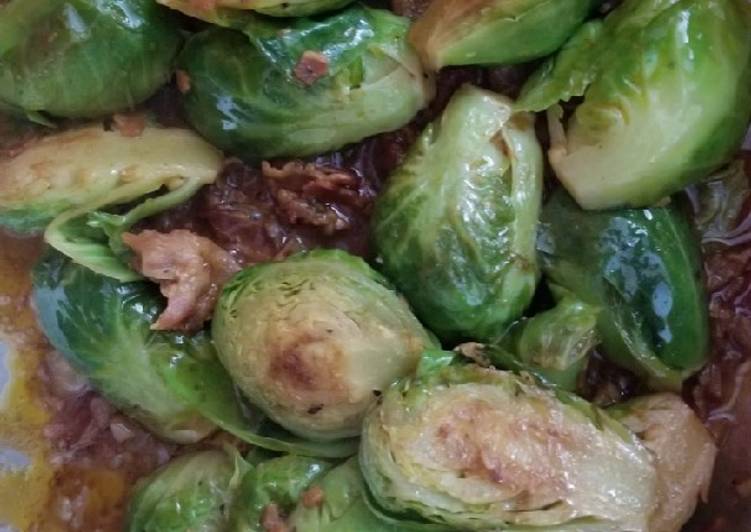 Garlic Brussels sprouts