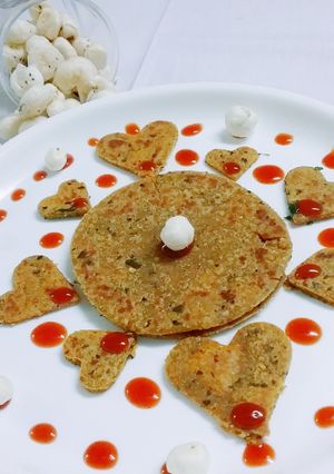 A picture of Lotus Seeds Paratha.