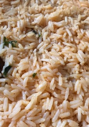 Una foto de Arroz rojito