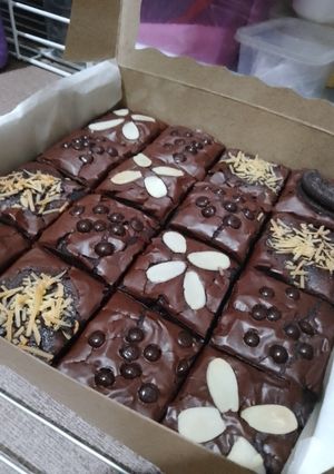 Foto resep Brownis fudgy shiny crush