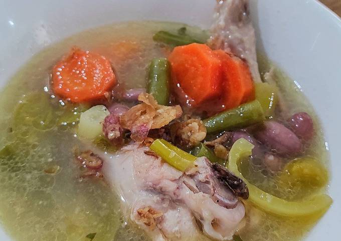 Langkah Mudah untuk Menyiapkan Sop Ayam Kacang Merah, Lezat