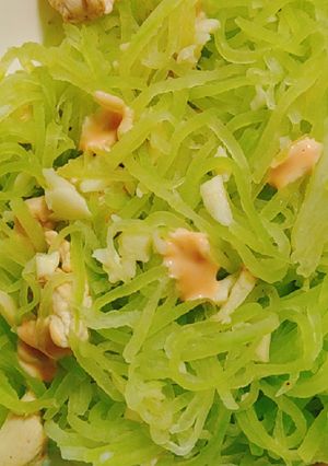 Hình của món BÍ SỢI XÀO ỨC GÀ+ HẠT ĐIỀU🌱.