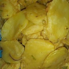 A picture of Sliced potatoe bhajia😁.