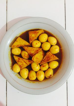 Foto resep Telur Puyuh Tahu Bumbu Kecap