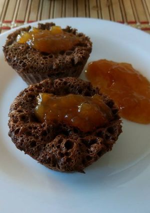 Una foto de Queque de chocolate sin harina ultra rápido