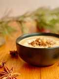 Crème de bolets et châtaignes à l'anis étoilé