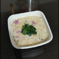 A picture of Masala boondi raita.