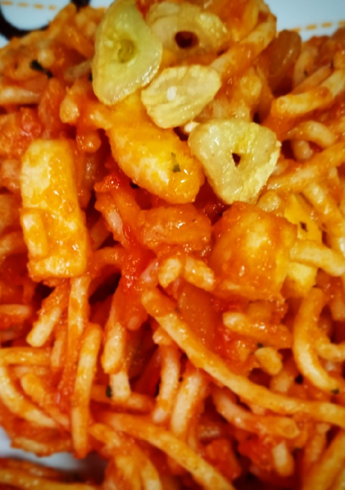 Una foto de Spaghetti a la marinera