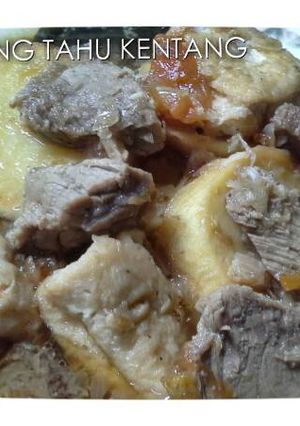 Foto resep Semur daging tahu kentang