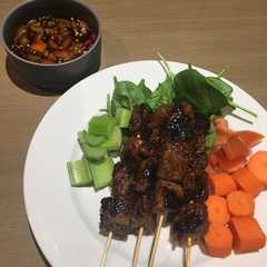 A picture of Sate Maranggi.