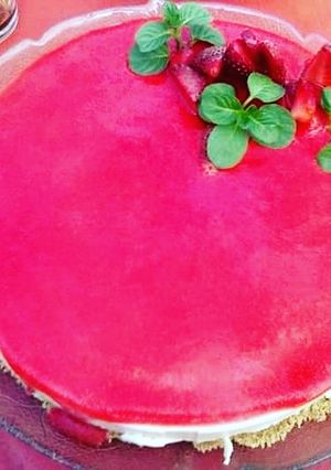 Una foto de Cheesecake de frutilla