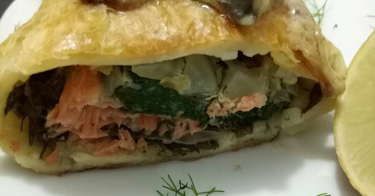 Resep Salmon Spinach With Mushroom Sauce Oleh Tris - Cookpad