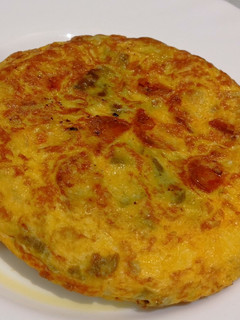 Una foto de Tortilla de judías verdes con chorizo
