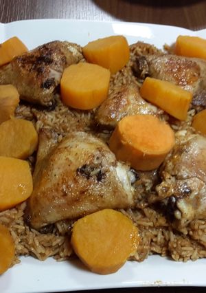 صورة لوصفة طريقة عمل اﻷرز اﻷحمر