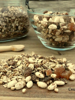Una foto de Granola con avena, quinoa y arroz hinchado