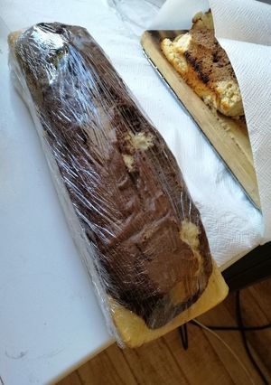 Una foto de Queque marmolado