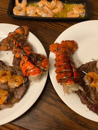 Simple Way Make Recipe Steak, lobster, shrimp (date night series) that is Perfect, Really Delicious}