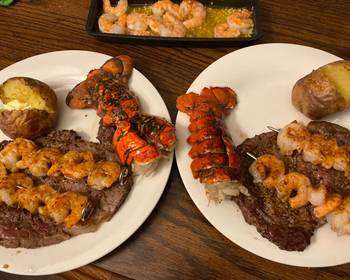 The New Way Cooking Recipe Steak lobster shrimp date night series Very Delicious