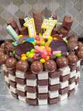 Chocolate Explosion Checkerboard Cake for teen