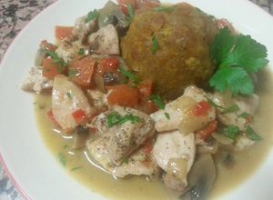 Foto principal de Pechuga escabechada con mofongo