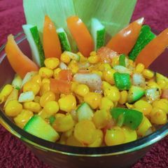 A picture of Corn chaat.