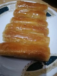 صورة لوصفة أصابع بقلاوة بالبندق