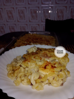 صورة لوصفة غراتان 🥘 المعكرونة بصوص بيشاميل 🍶 بدون لحوم